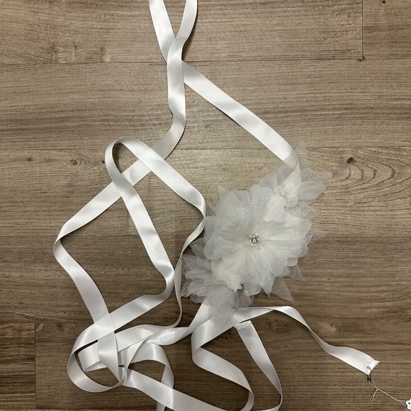 Floral Wedding Dress Sash - Picture 2 of 2